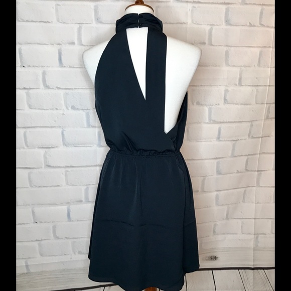 H A U T E H I P P I E: Crepe de Chine Halter Dress - Picture 3 of 8